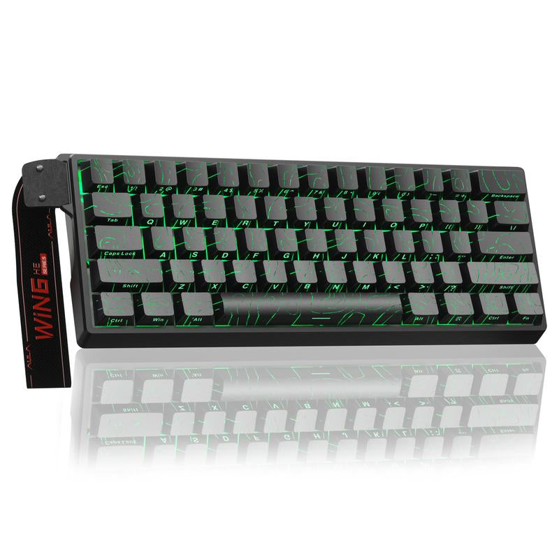 [New]Aula WIN68/WIN60 HE Magnetic Keyboard with Adjustable Actuation, Hall Effect Keyboard with 0.3Ms Latency, 65% Wired Compact Keyboard, 8000 Hz Polling Rate, Hot-Swap College School Supplies Tiktokshopbacktoschool Gaming Accessories Fallfreshness