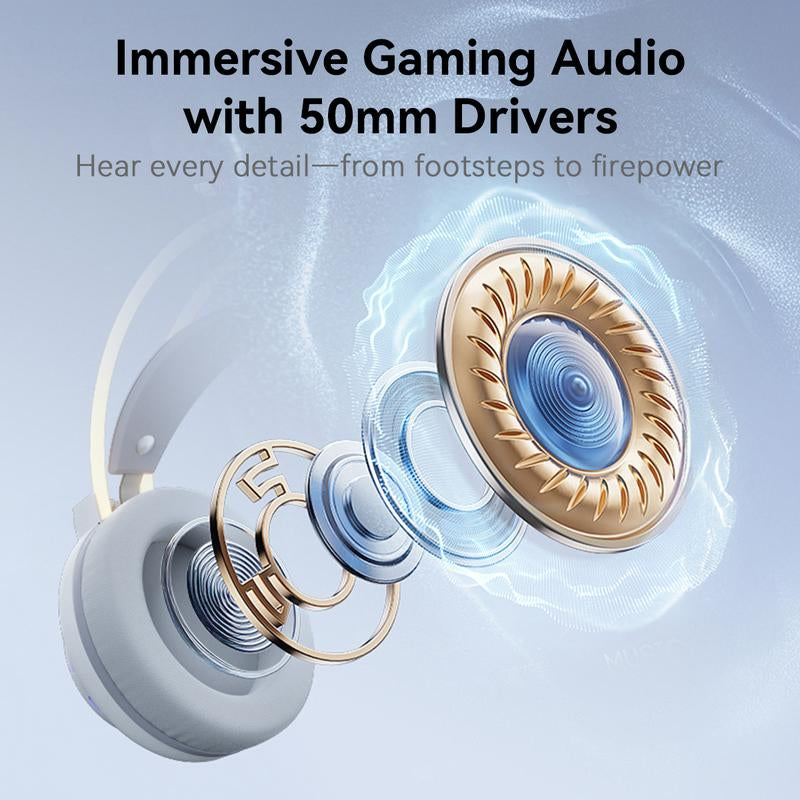 TAGRY TRONICX Upgraded G3 Wired PC Gaming Headset with 50Mm Driver, ENC Microphone, USB-A Headset with 7.1 Surround Sound, Control Box for PC/PS5 Console/Switch Dock Mode (Not Compatible with Xbox)