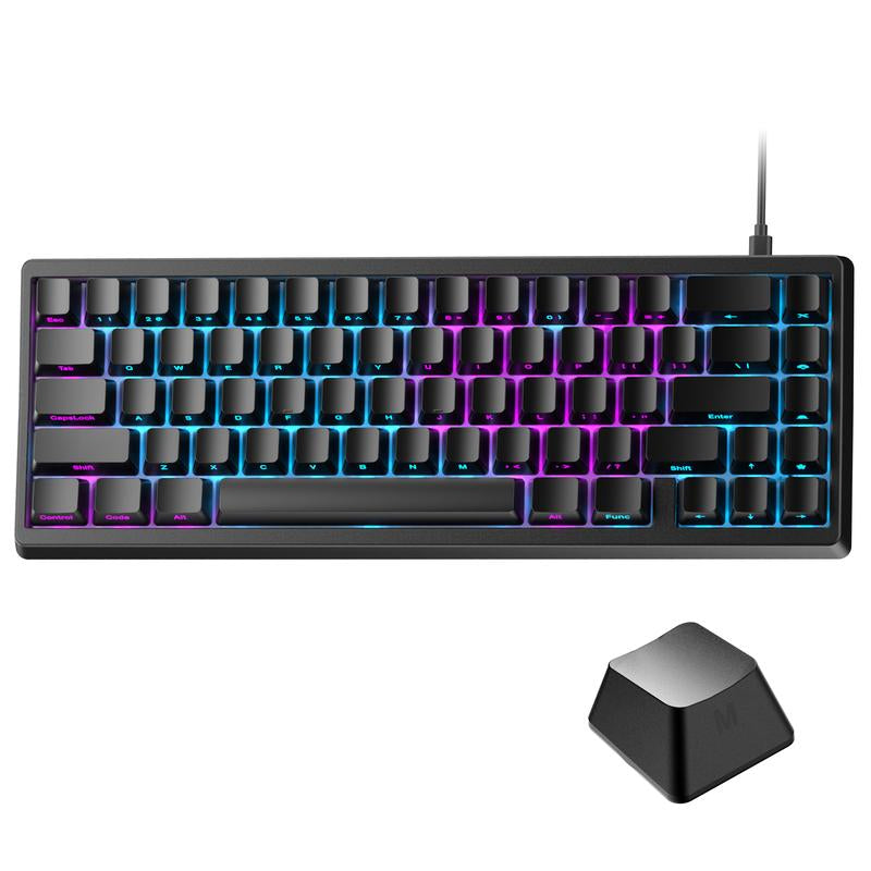 XVX M67 Jadestone Keyboard with Imd-Tech Keycaps, QMK/VIA Gasket, RGB Hot Swappable, Bluetooth