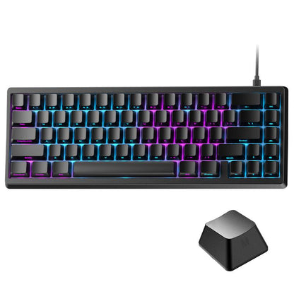 XVX M67 Jadestone Keyboard with Imd-Tech Keycaps, QMK/VIA Gasket, RGB Hot Swappable, Bluetooth