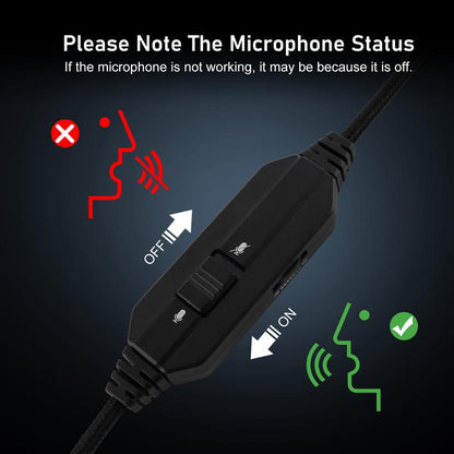 SENZER SG500 Wired Pro Gaming Headset - Wired Gaming Headsets - PC Headsets - Folding Headset for PC, PS4, PS5, Xbox One and Switch Audio Earphones Headphones Electronic Earbud