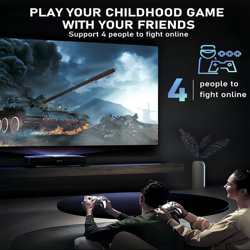 20000+ Games Wireless Retro Game Stick, Vintage Game Stick HD Output System, 2.4G Wireless Controllers, 128GB TF Card for All Ages - Console