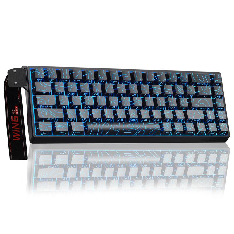 [New]Aula WIN68/WIN60 HE Magnetic Keyboard with Adjustable Actuation, Hall Effect Keyboard with 0.3Ms Latency, 65% Wired Compact Keyboard, 8000 Hz Polling Rate, Hot-Swap College School Supplies Tiktokshopbacktoschool Gaming Accessories Fallfreshness