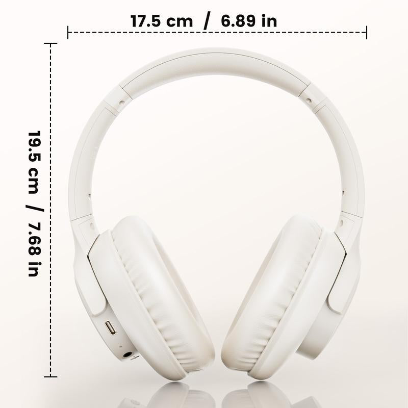 【NO Anc】Electronic Wireless Bluetooth Headphones Over-Ear, Deep Bass Hi-Fi Stereo, 65H Playtime, Foldable Lightweight Headset with Mic for Ios/Android/Pc Headset Earbud Headphonesbluetooth Black #Tiktokshopblackfriday Audio Wirelessheadphone