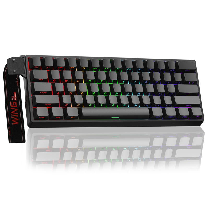[New]Aula WIN68/WIN60 HE Magnetic Keyboard with Adjustable Actuation, Hall Effect Keyboard with 0.3Ms Latency, 65% Wired Compact Keyboard, 8000 Hz Polling Rate, Hot-Swap College School Supplies Tiktokshopbacktoschool Gaming Accessories Fallfreshness